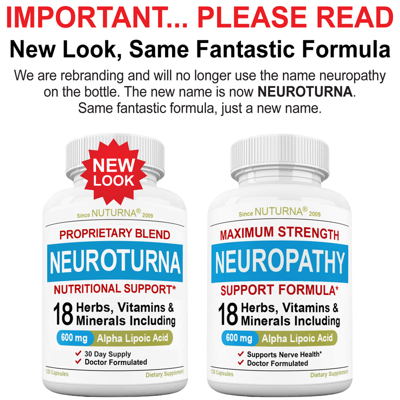 (3 Pack) Neuroturna® Neuropathy Support Supplement with 600 mg ALA