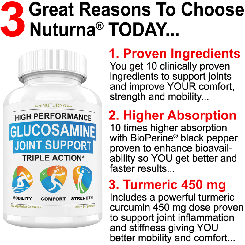 Glucosamine Joint Support Triple Action for Mobility, Comfort & Strength
