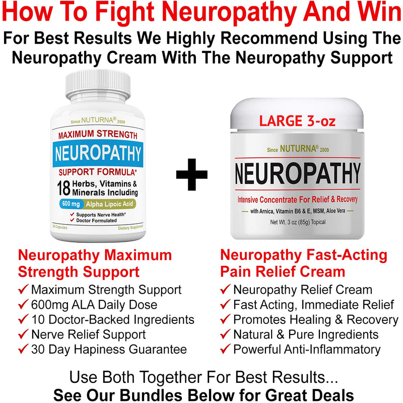 Neuroturna® Nerve Support Supplement with 600 mg ALA Daily Dose