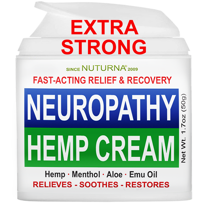 Neuropathy Hemp Cream - Fast-Acting Nerve Relief Cream - Max Strength 1.7 oz