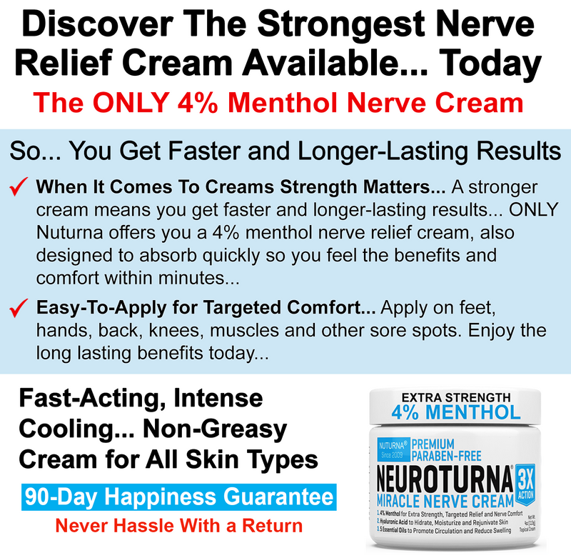 Fast-Acting Neuropathy Nerve Relief Cream - Max Strength 2 oz