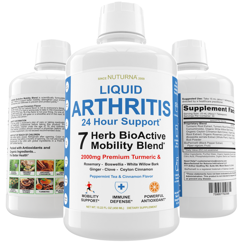Liquid Arthritis 24 Hour Support Supplement for Joint Relief