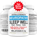 Neuropathy Nerve Sleep Support - Recover Faster with Extra Strength Sleep Formula