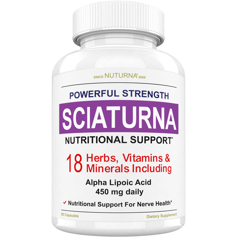 Sciaturna Nerve Pain Relief Support with 450 mg ALA Daily Dose