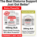 Diaturna Support Supplement - 28 Vitamins, Minerals & Herbs with 450mg ALA