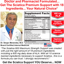 Sciatica Nerve Pain Relief Support with 600 mg ALA Daily Dose