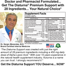 Diaturna Support Supplement - 28 Vitamins, Minerals & Herbs with 450mg ALA