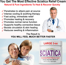 Sciatica Nerve Relief Cream - Fast Acting Large 3 oz