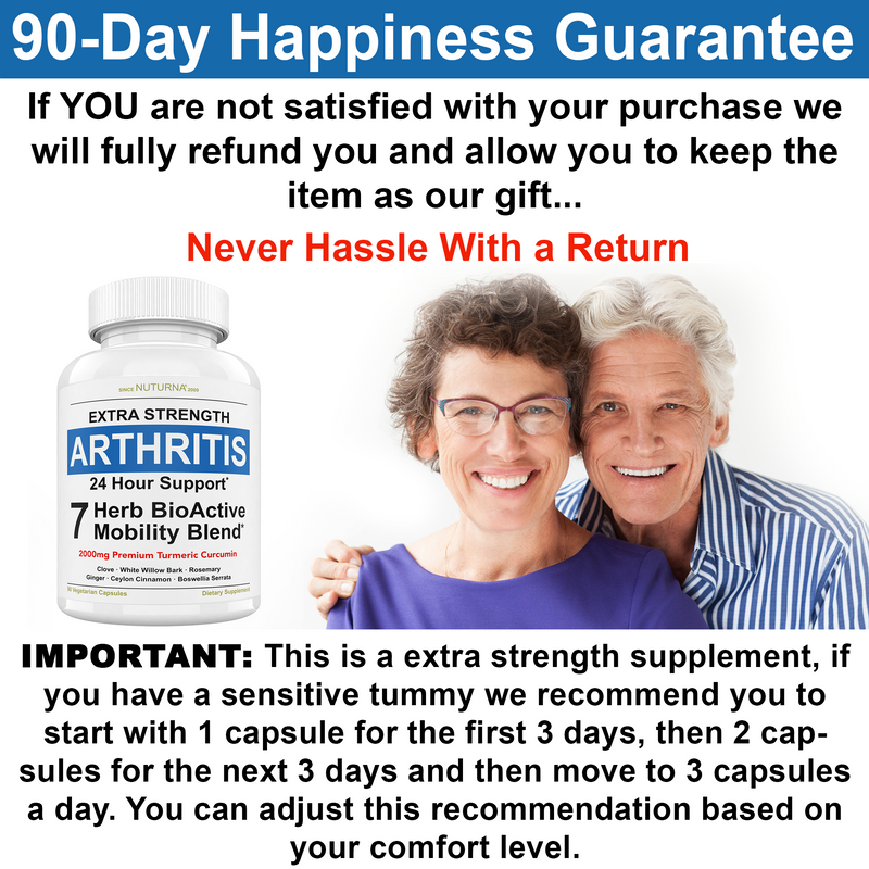 Arthritis 24 Hour Pain Relief Support for Joint, Tenderness & Stiffness Relief
