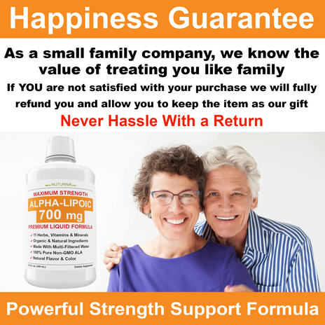ALA 700 Neuropathy Relief Support Liquid Supplement with 700mg ALA