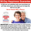 Sciatica Nerve Pain Relief Support with 600 mg ALA Daily Dose