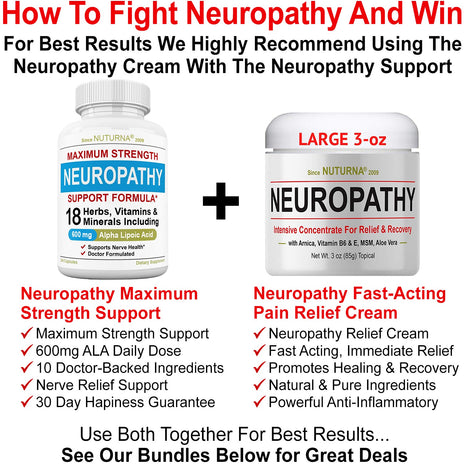Neuroturna® Neuropathy Support Supplement with 600 mg ALA Daily Dose