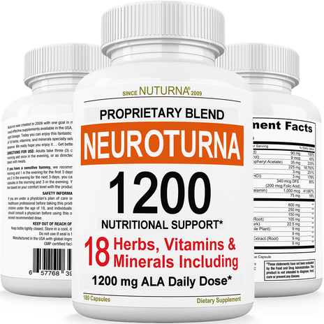 Neuroturna® Neuropathy Support Supplement with 1200 mg ALA Daily Dose