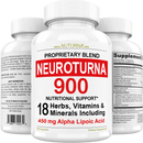 Neuroturna® Neuropathy Support Supplement with 900 mg ALA Daily Dose